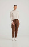 Wilkes Pant in Carob and Warm Beige