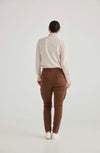 Wilkes Pant in Carob and Warm Beige