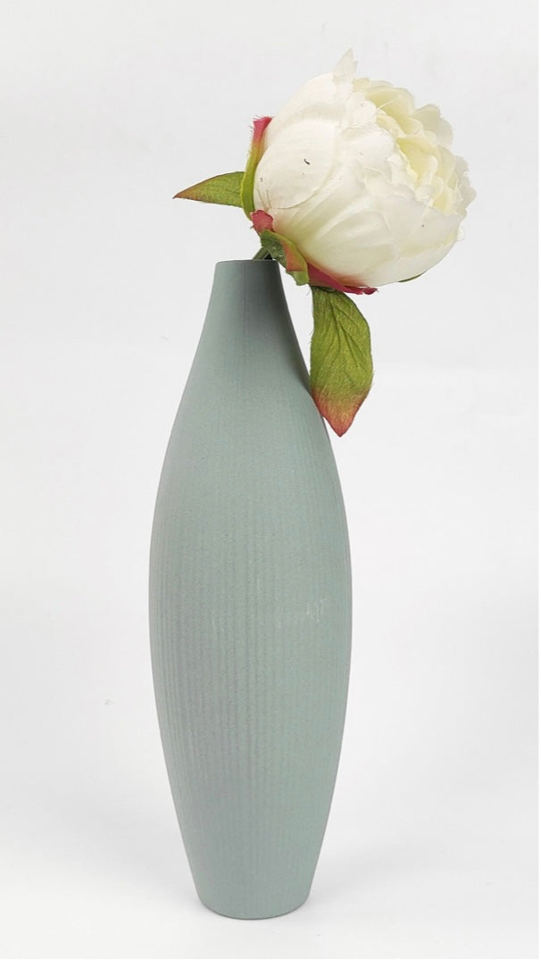 Marlow Ripple Vase Teal 23cm