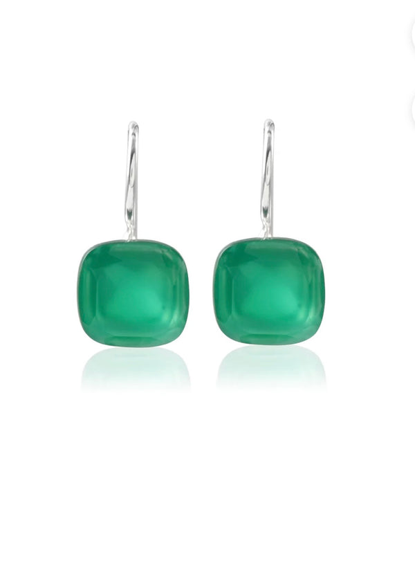 Vama Couture Emerald Drop Earings