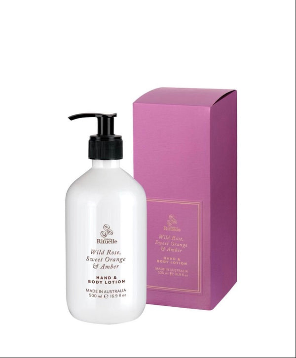 Wild Rose, Sweet Orange and Amber Hand and Body Lotion